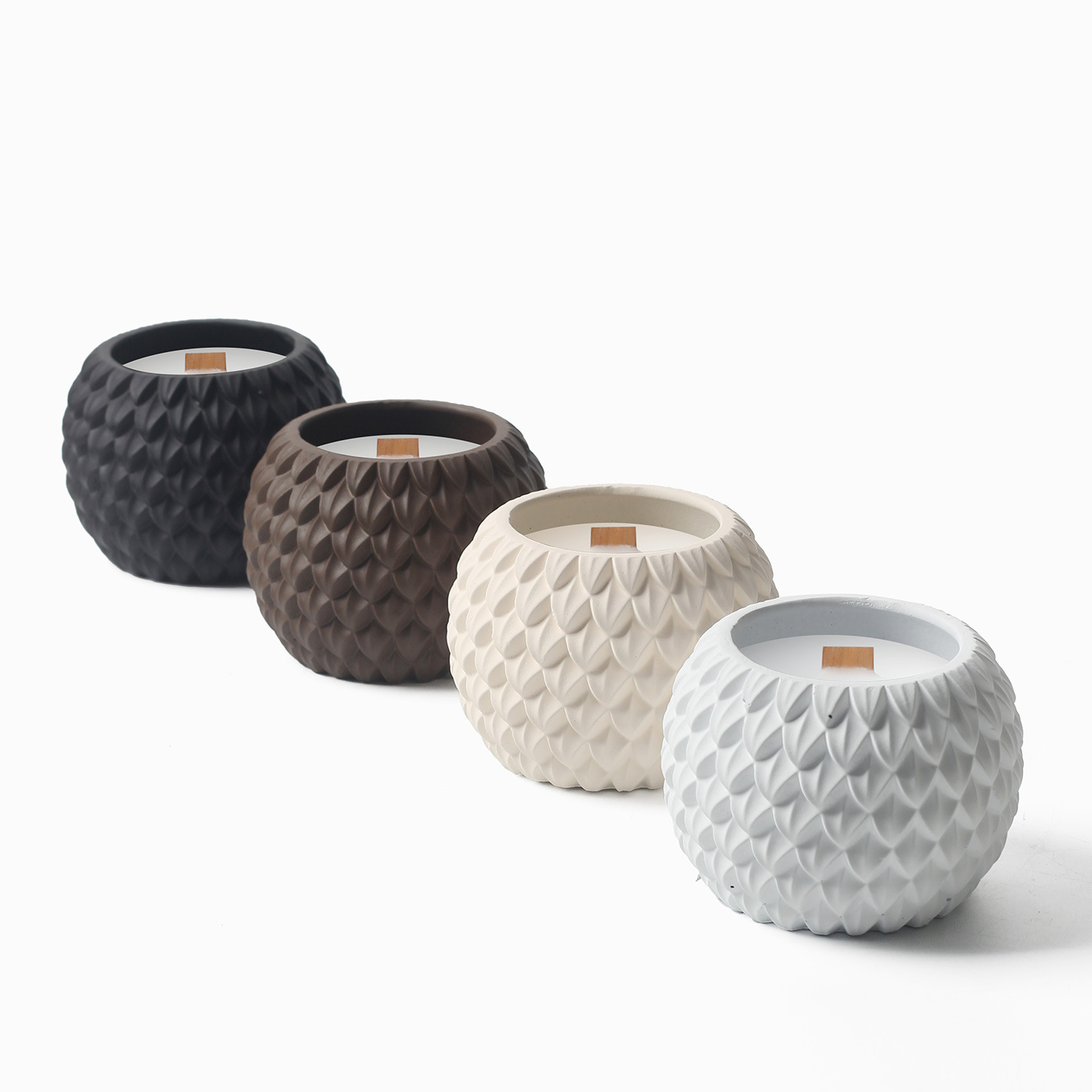Textured Ceramic candle holder