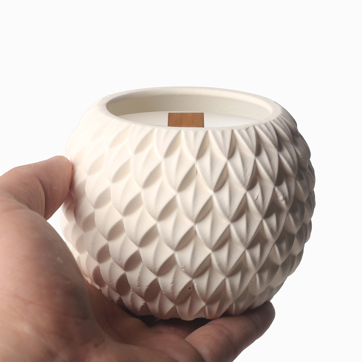 Textured Ceramic candle holder