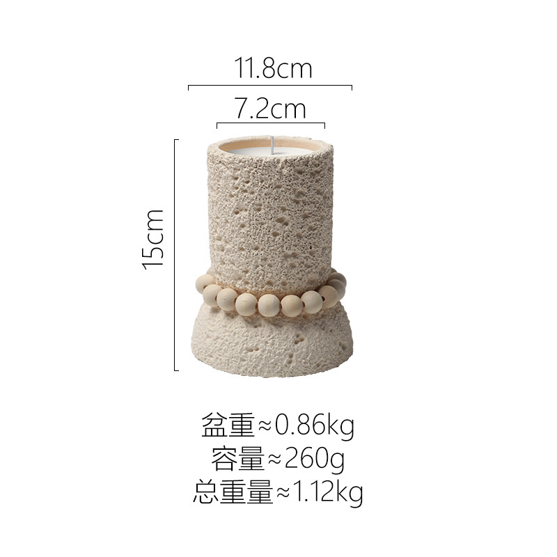 Set of Handmade Black Candle Holders