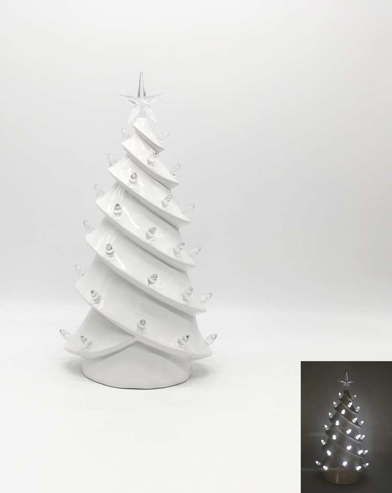Ceramic Christmas Tree with Lights