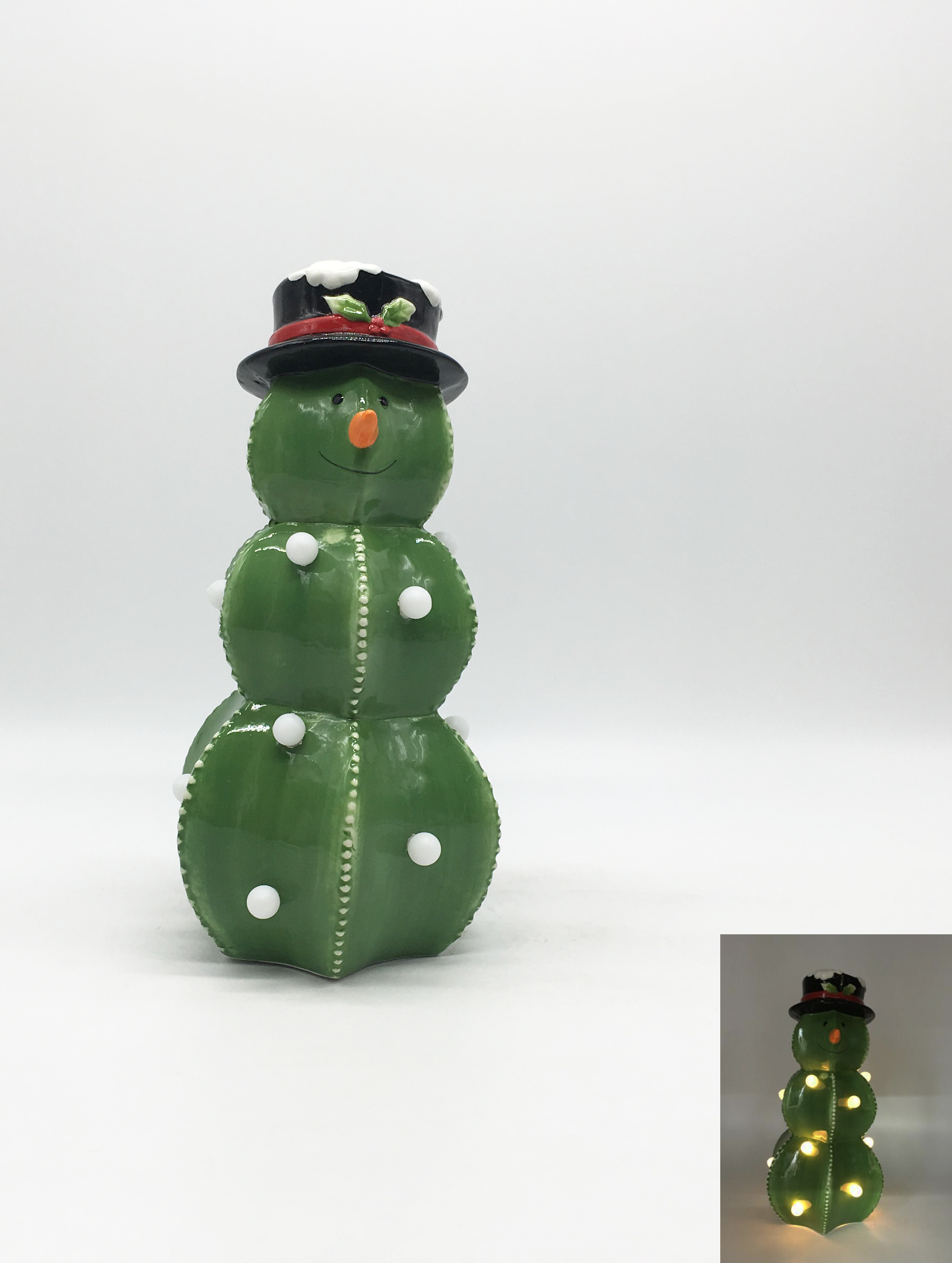 Ceramic Snowman Light
