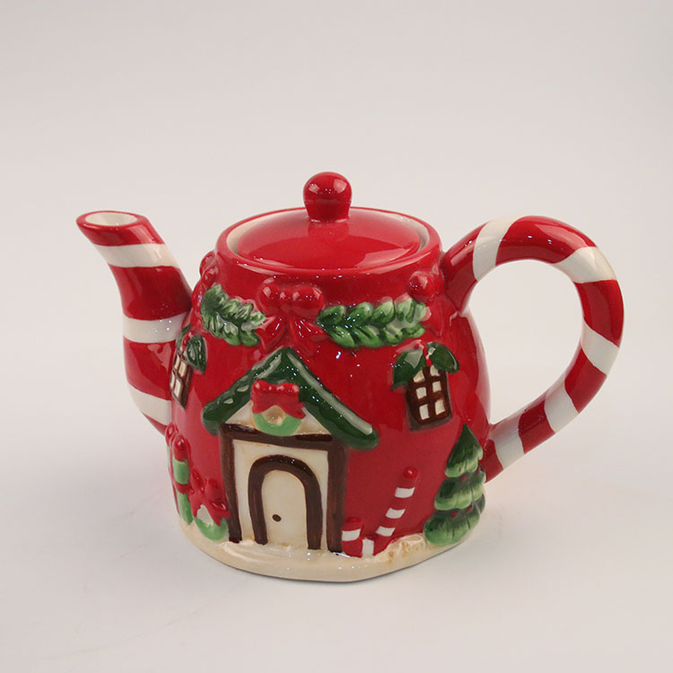 Christmas Ceramic Teapot and Mug Set