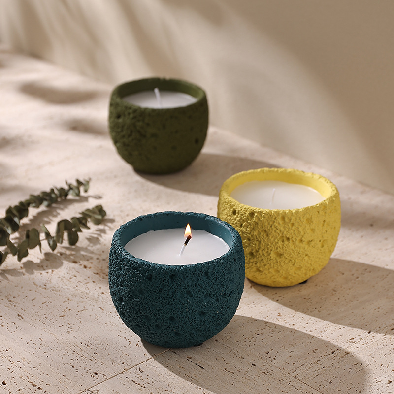 Textured Scented Candle Set