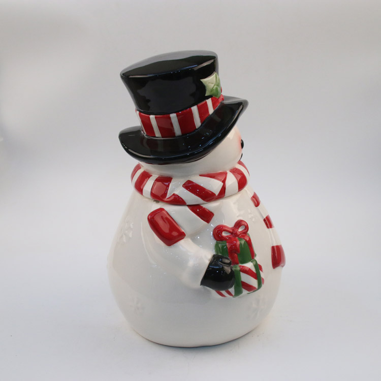 Ceramic Snowman Cookie Jar