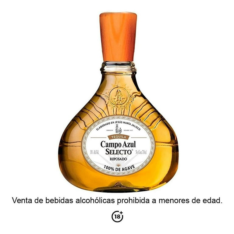 TEQUILA CAMPO AZUL SELECTO 100 REPOSADO 700 ML
