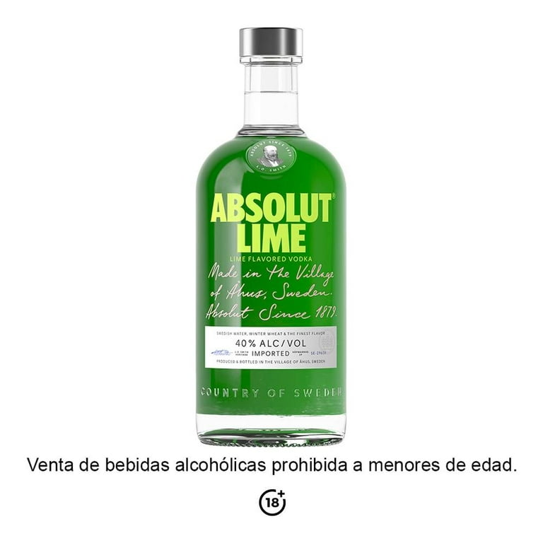 VODKA ABSOLUT LIME 750 ML  
