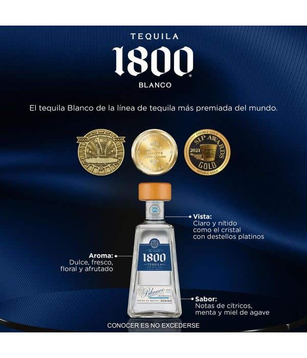 TEQUILA 1800 BLANCO 700 ML