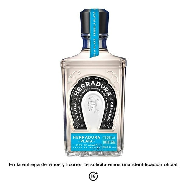 TEQUILA HERRADURA PLATA 1 L