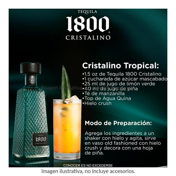 TEQUILA 1800 CRISTALINO AÑEJO 700 ML