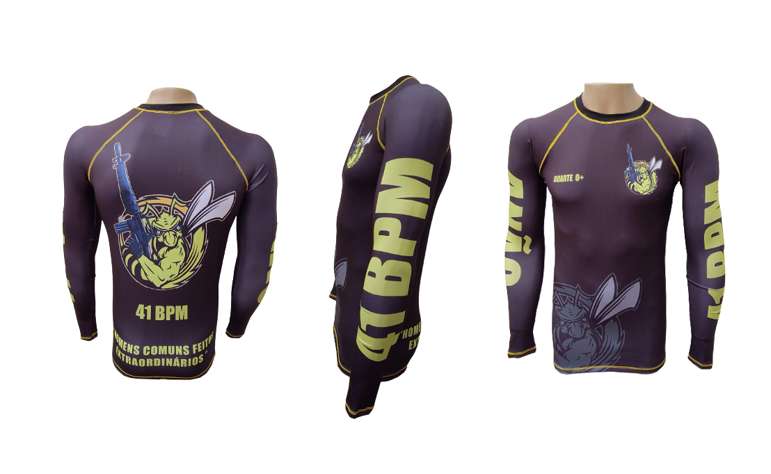 kit com 10 rashguards personalizadas 
