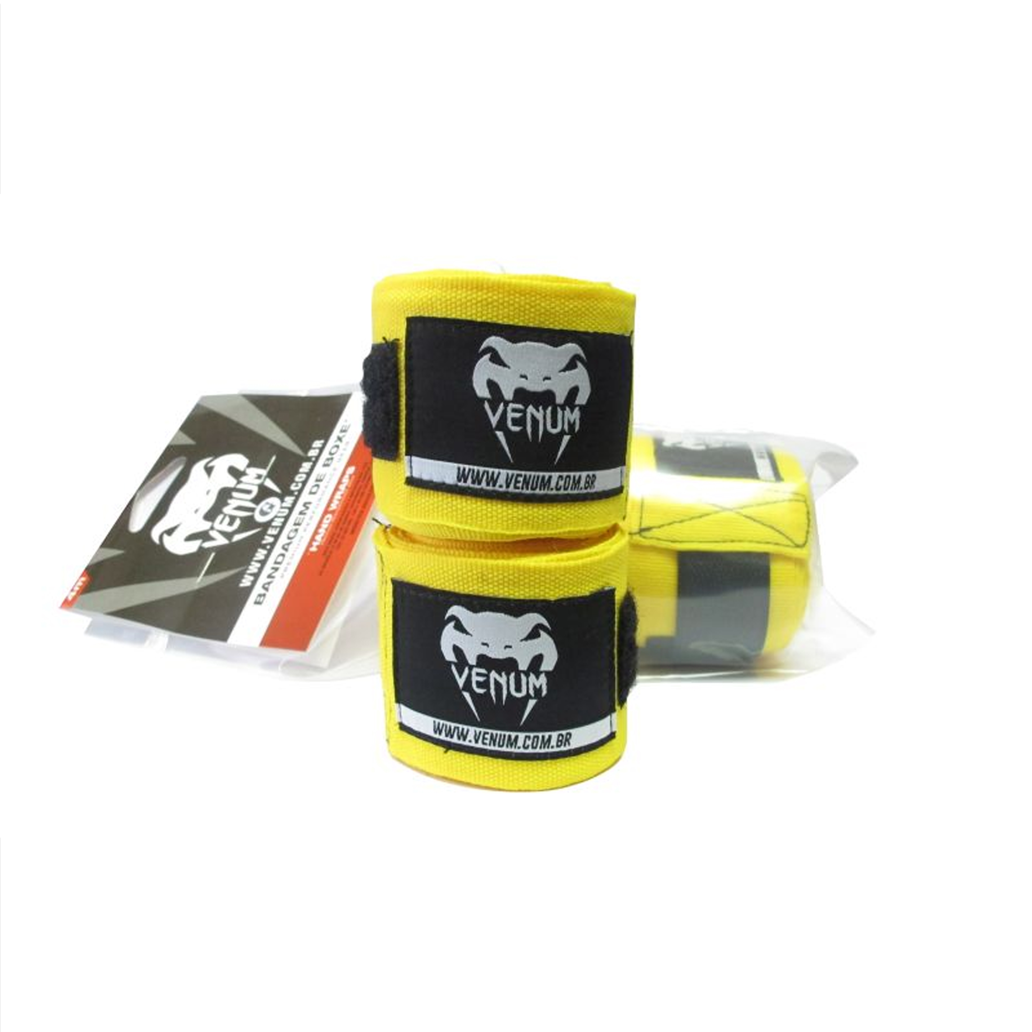 Bandagem de Boxe Venum Amarela 5m