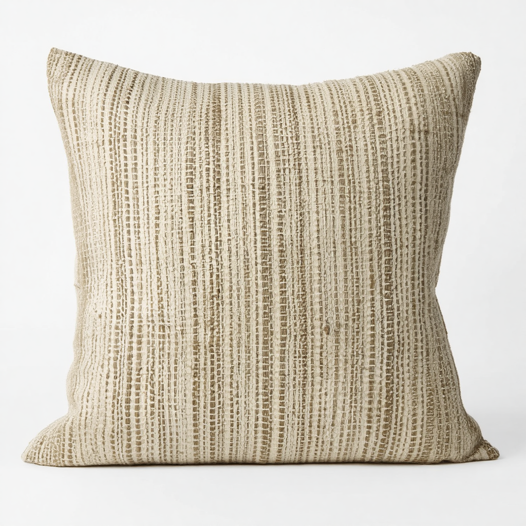 Textured Beige Pillow