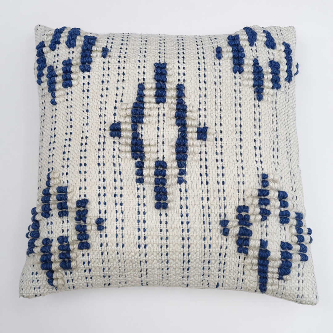 Handwoven decorative cushion