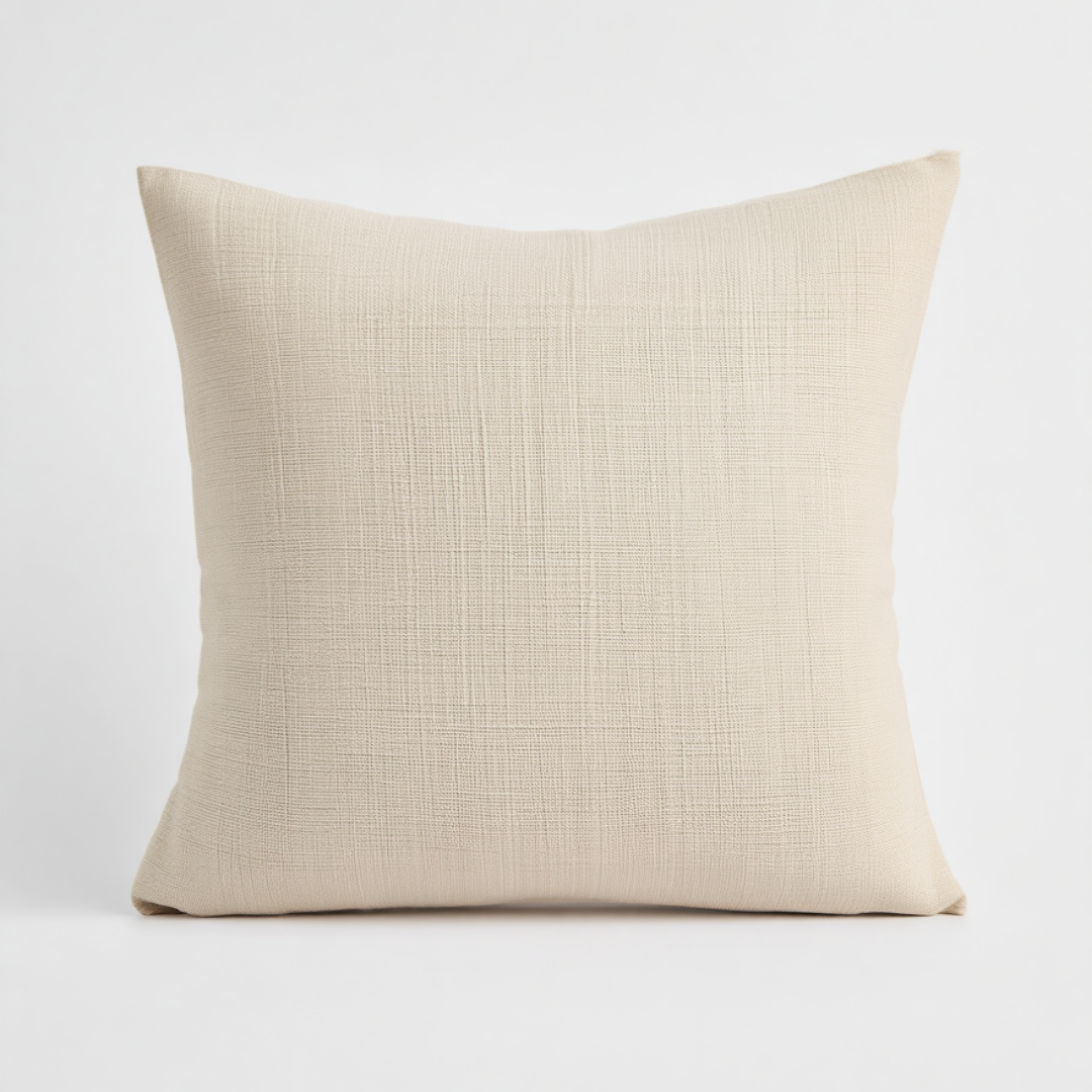 Beige Decorative Throw Pillow