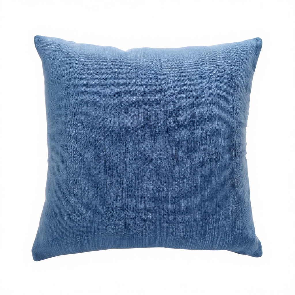 Blue Velvet Throw Pillow