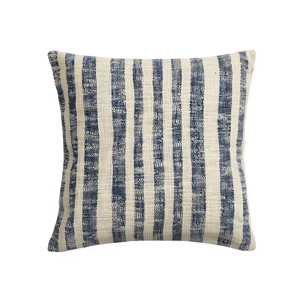 Striped throw pillow