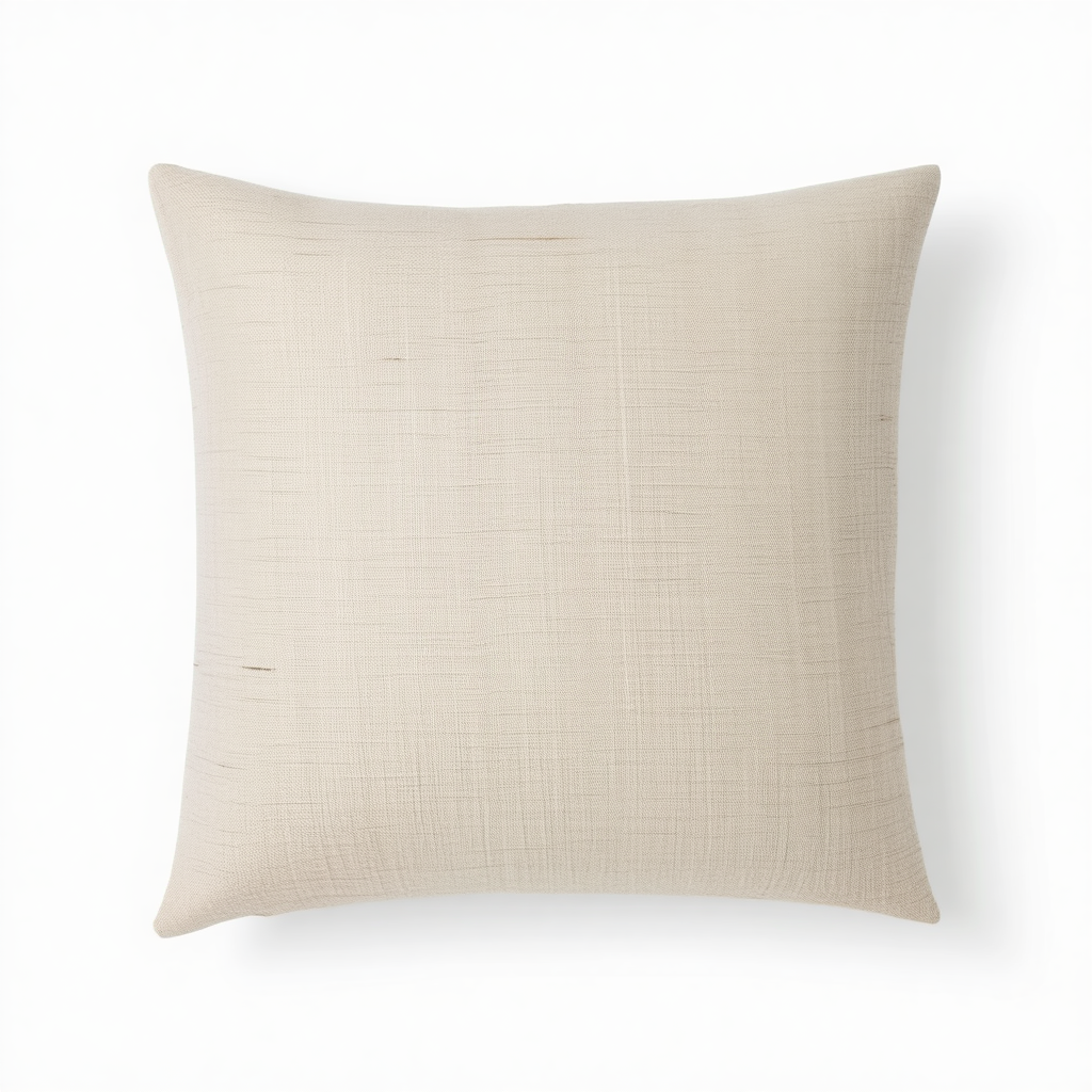Beige Decorative Throw Pillow