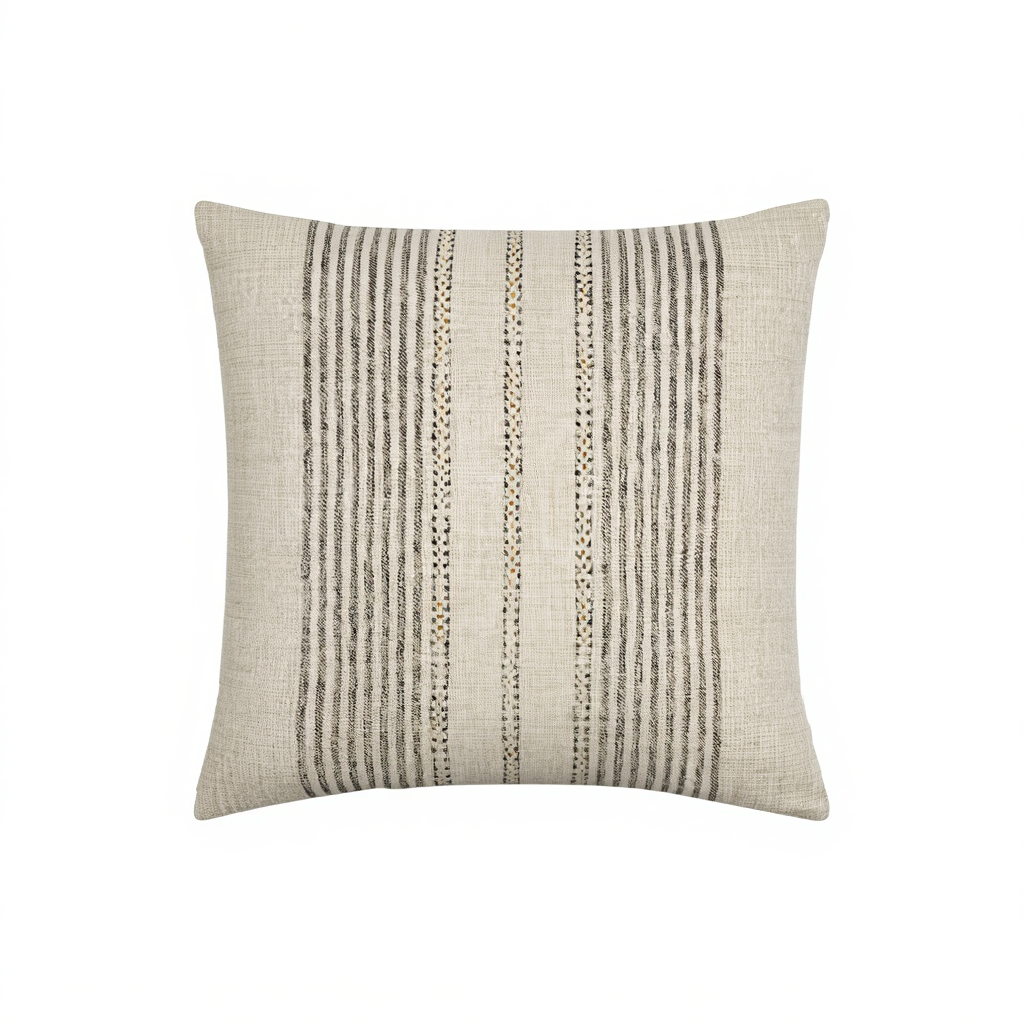 Textured Stripe Decorative Pillow