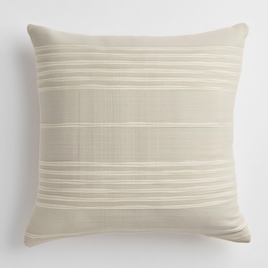 Beige Decorative Throw Pillow