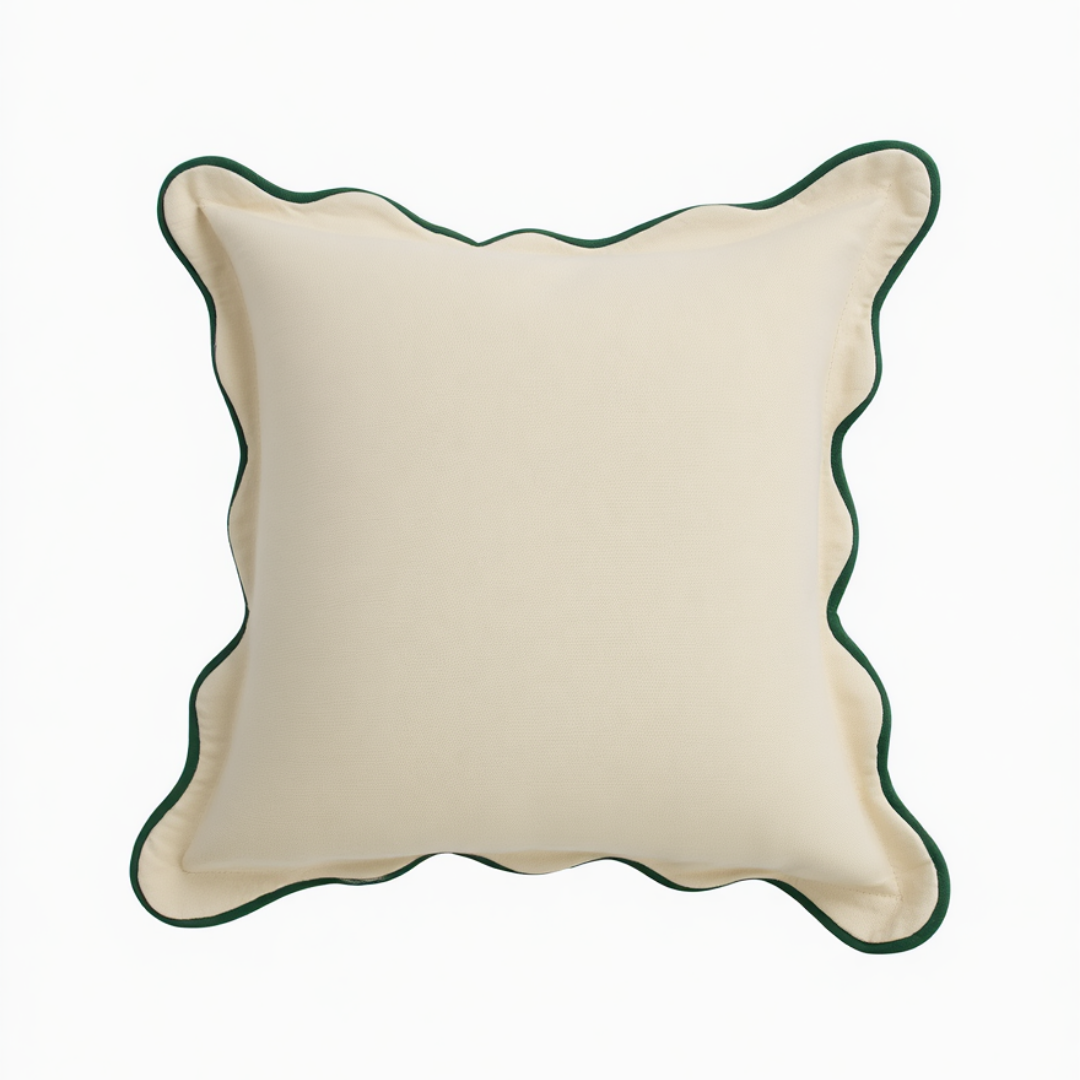 Elegant Cream Throw Pillow