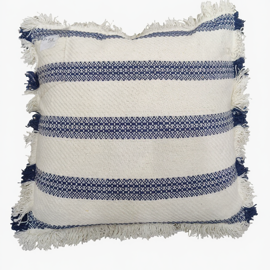 Striped decorative pillow