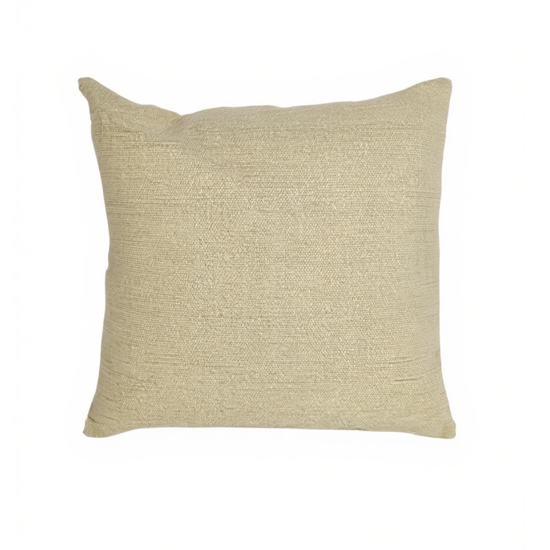 Beige Throw Pillow
