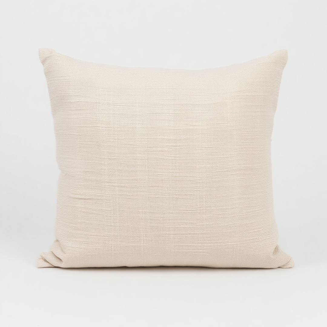 Beige Decorative Throw Pillow