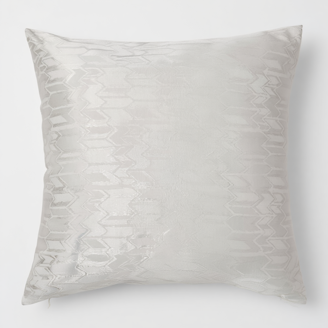 Silver Decorative Throw Pillow