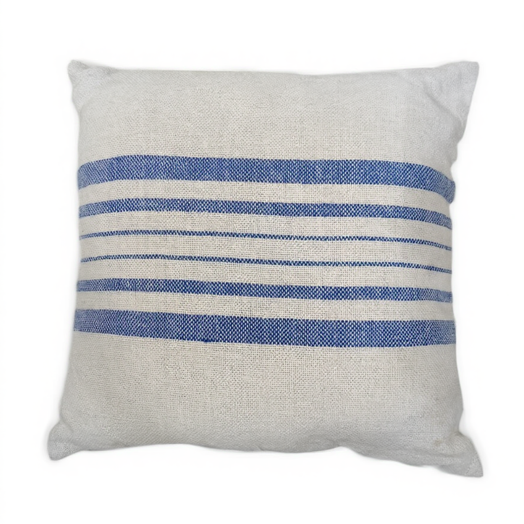 Striped Linen Throw Pillow