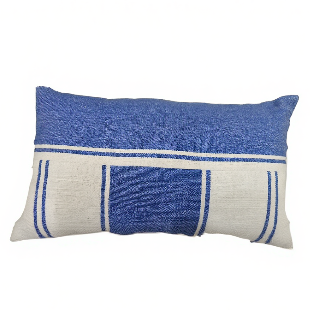 Blue and White Decorative Pillow