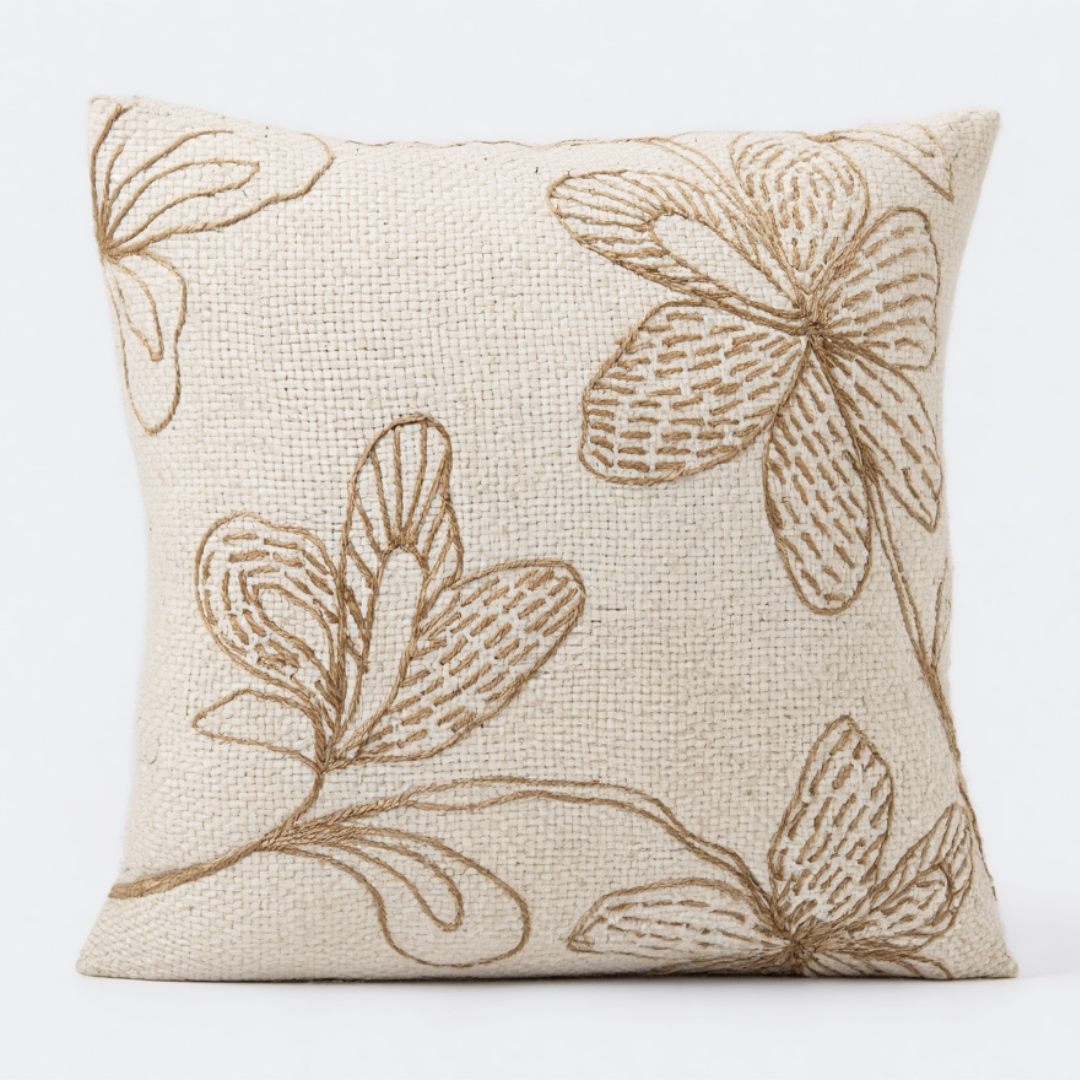 Decorative Embroidered Throw Pillow