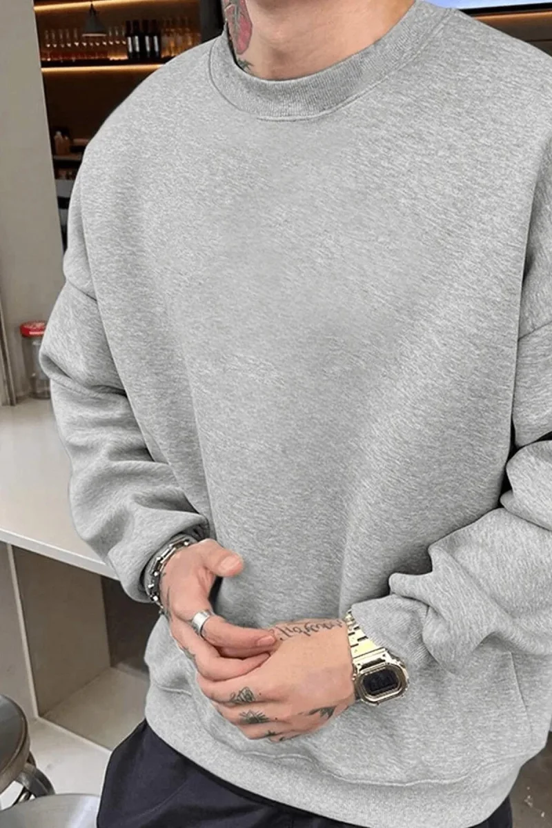 Gri Oversize Sweatshirt