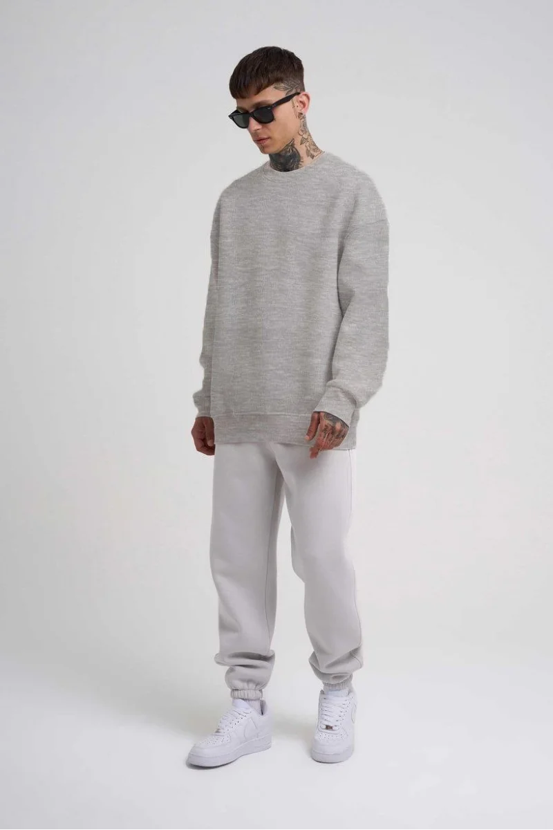 Gri Oversize Sweatshirt