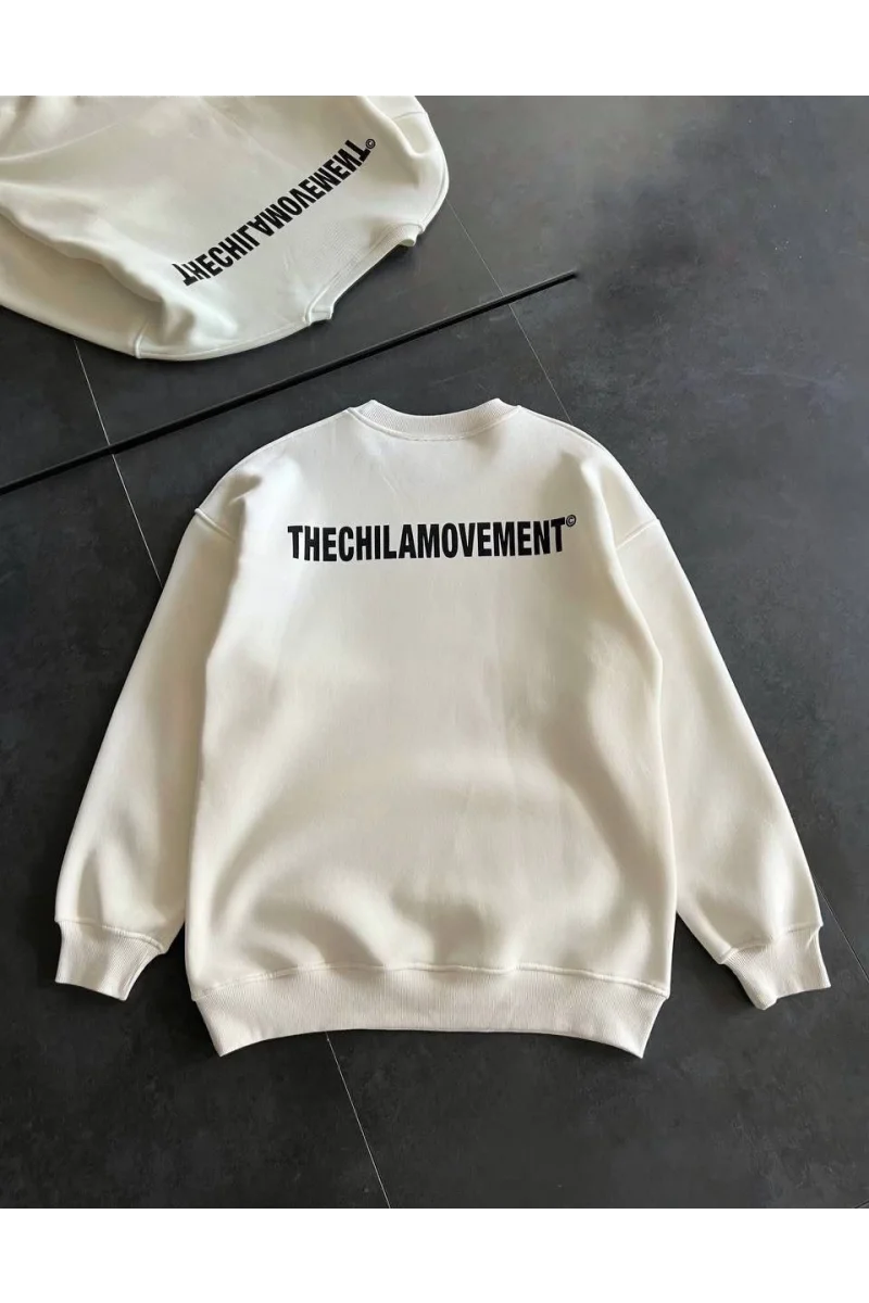 THECHILAMOVEMENT Beyaz Sweatshirt
