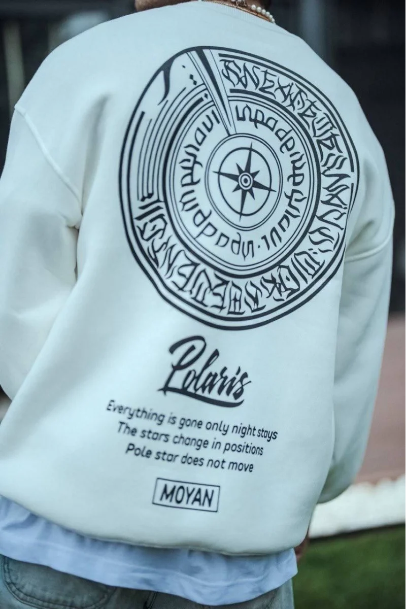 Beyaz oversize sweatshirt