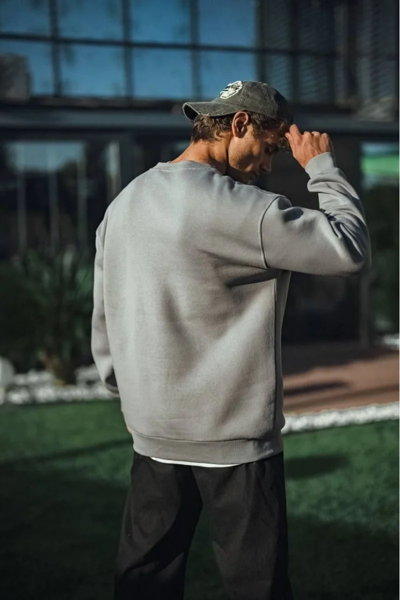 Gri Oversize Sweatshirt