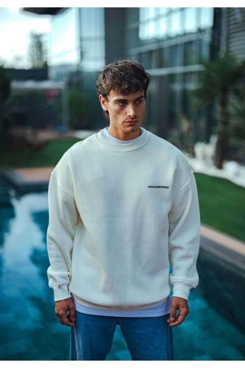 THECHILAMOVEMENT Beyaz Sweatshirt