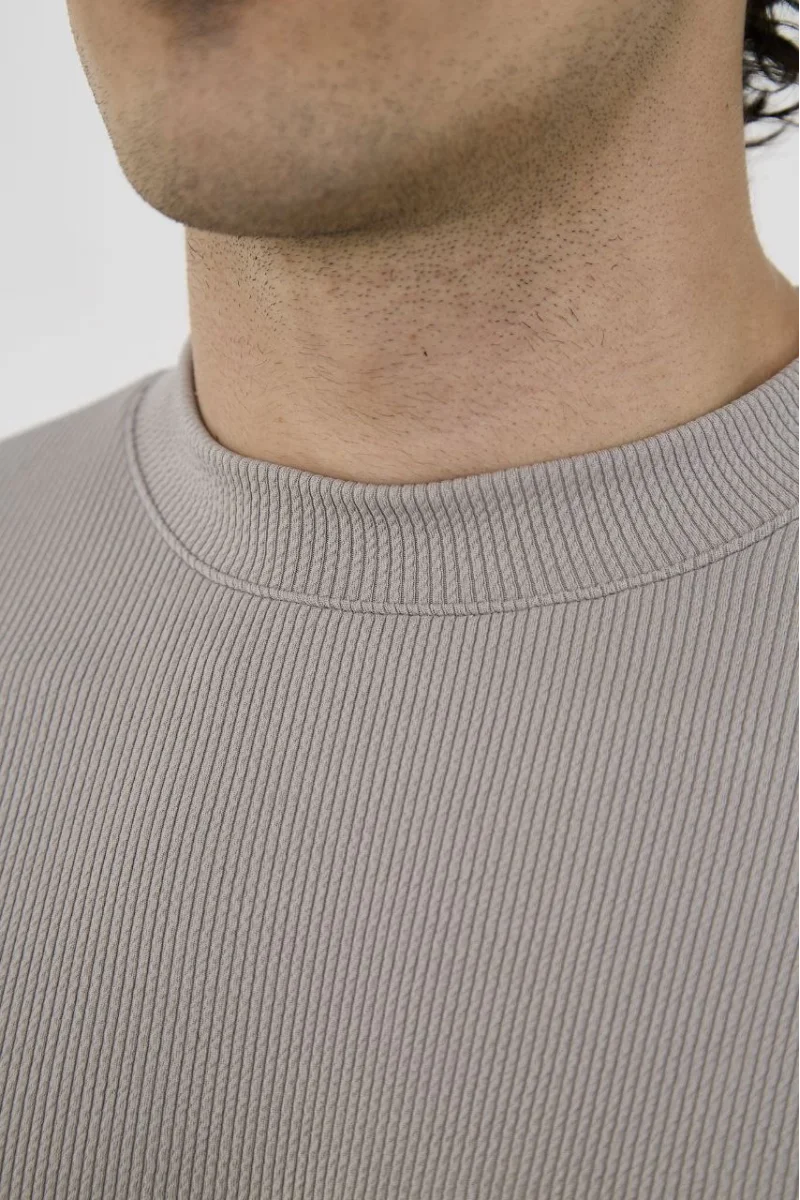 Unisex Bisiklet Yaka Slim fit T-Shirt