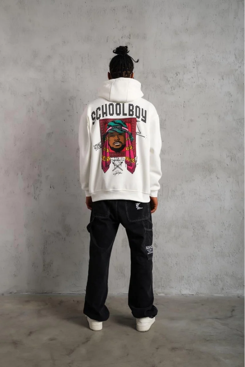 Schoolboy Baskılı Beyaz SweatShirt