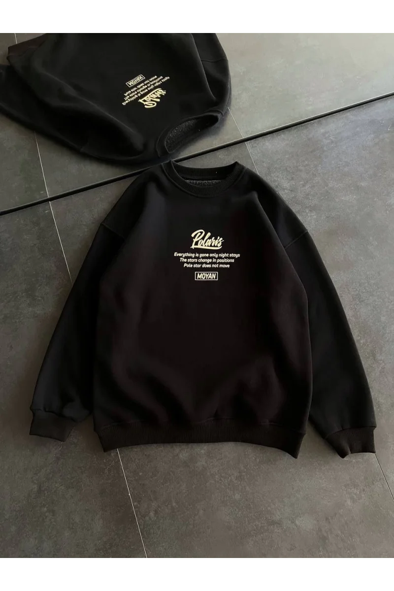 Polaris Siyah Sweatshirt