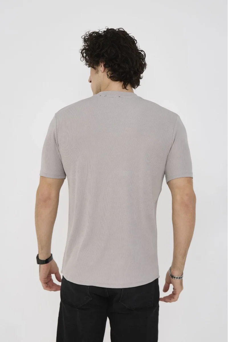 Unisex Bisiklet Yaka Slim fit T-Shirt