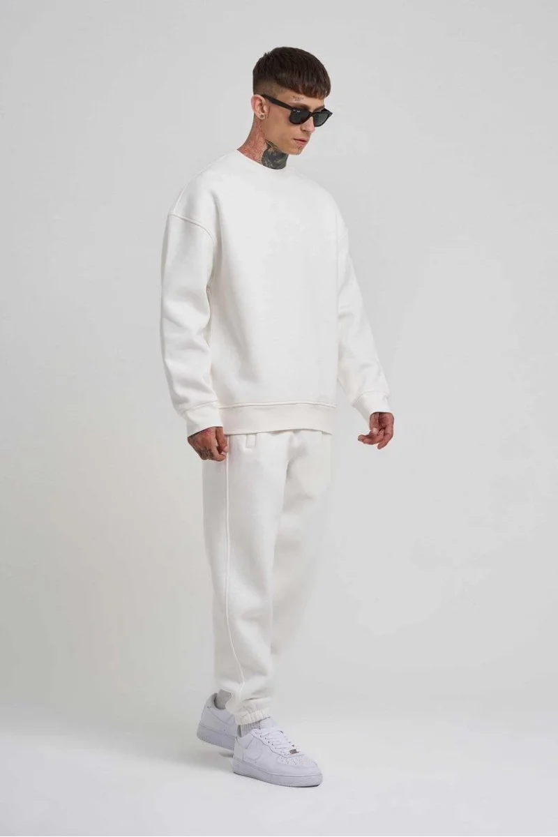 Beyaz Oversize Sweatshirt