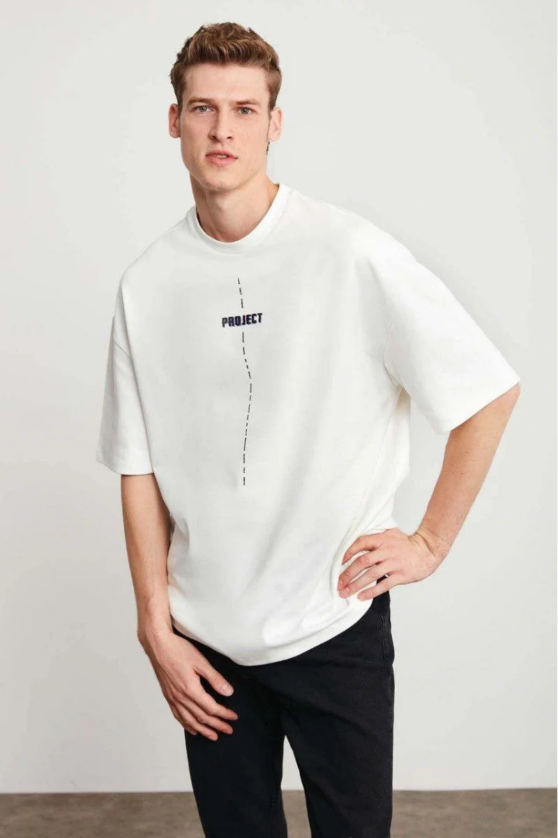 Unisex Baskılı Oversize T-Shirt