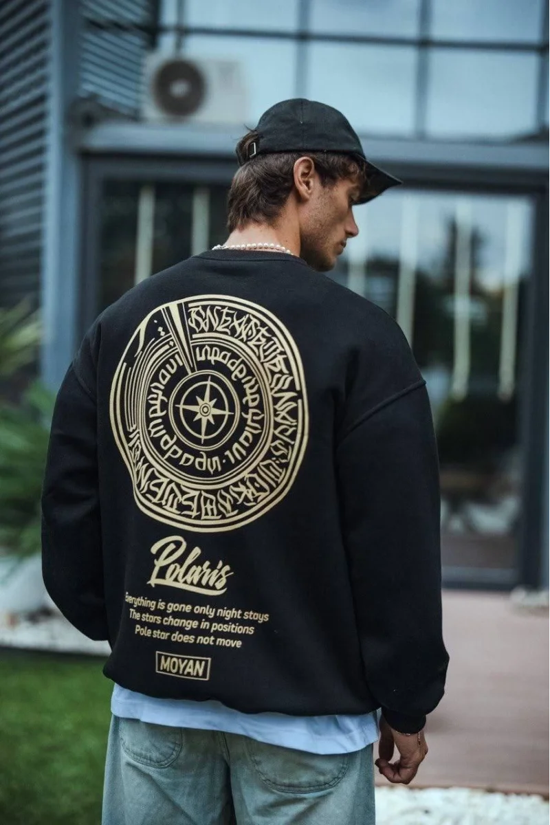 Polaris Siyah Sweatshirt