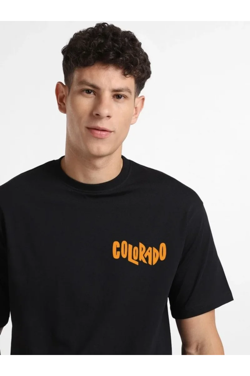 Erkek Baskılı Oversize T-shirt