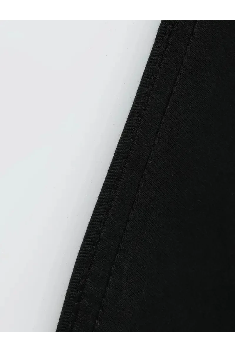 Erkekler için Rahat Büyük Beden Kısa Kollu Tişört