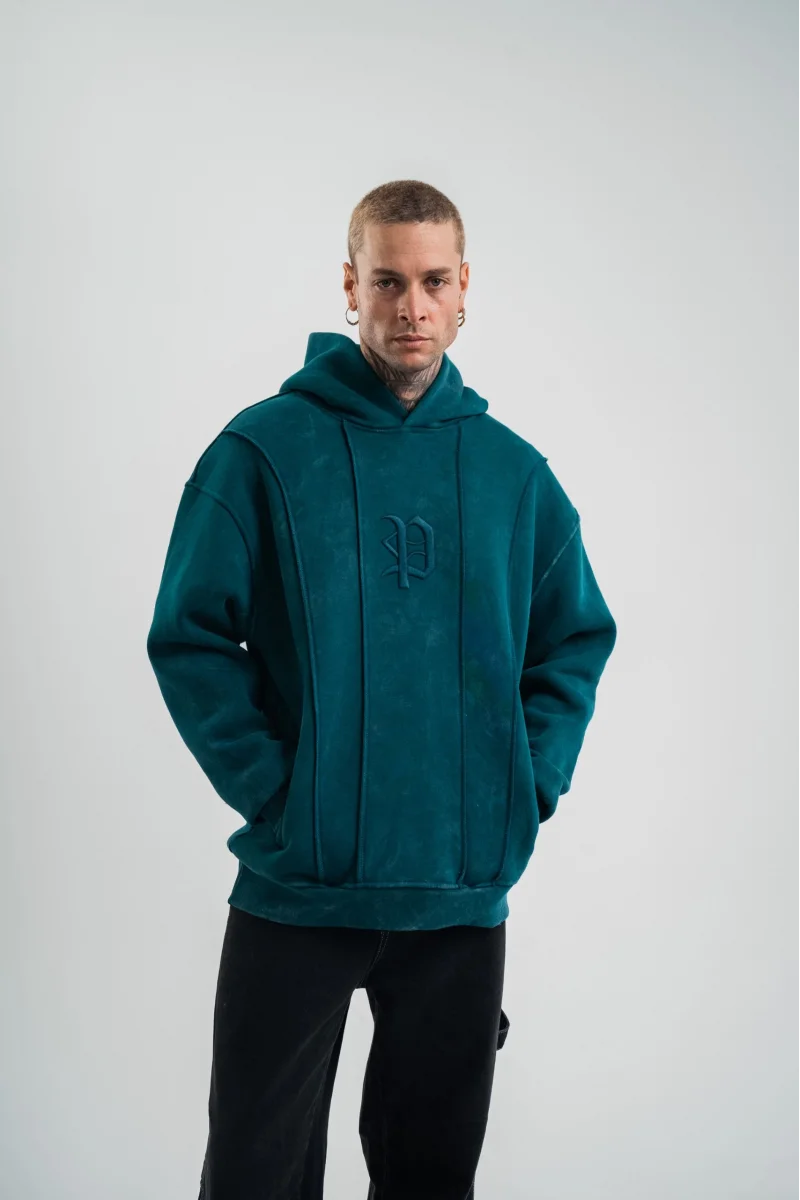 Yeşil Kapüşonlu Sweatshirt