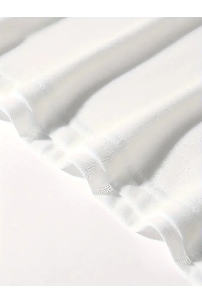 Erkek OversizeGrafik Tişört - Beyaz