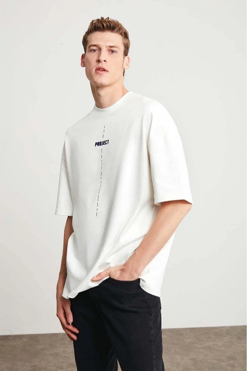 Unisex Baskılı Oversize T-Shirt