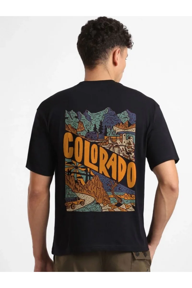 Erkek Baskılı Oversize T-shirt